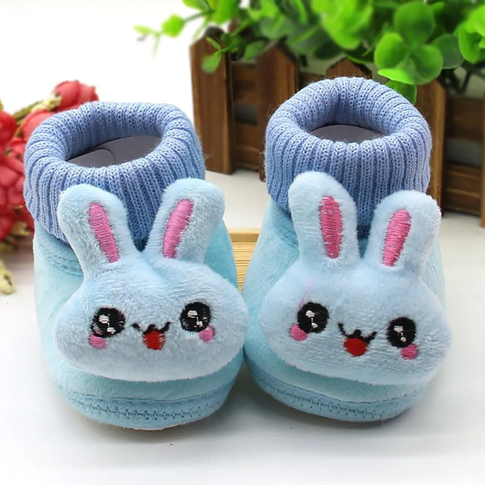 Baby Cartoon Rabbit Cotton Shoes Toddler Prewalker Infant Soft Rabbit Sole Baby Shoes