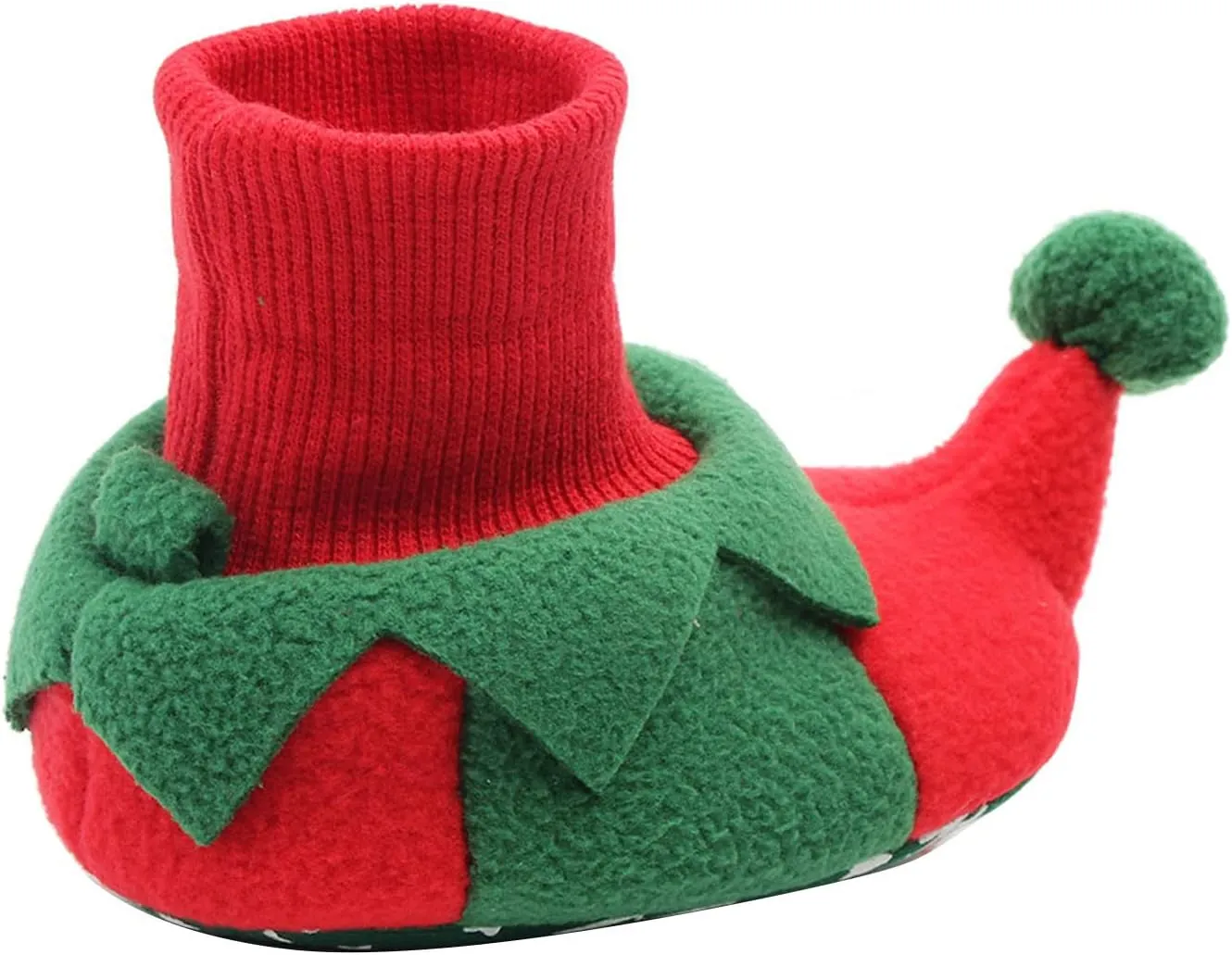 Baby Christmas Shoes Soft Santa Slippers Infanr Cozy Fleece Booties Winter Warm Prewalkers Crib Shoes