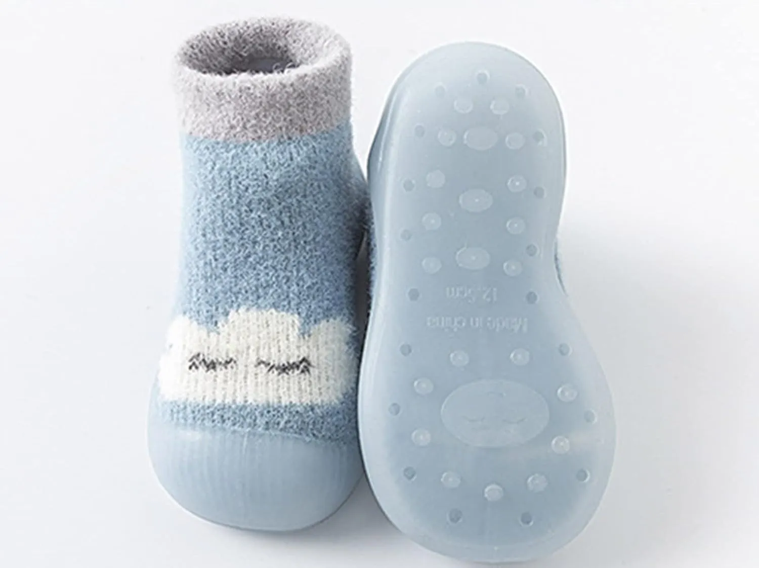 Baby Cute Pattern Socks Shoes Baby Boys Girls First Walking Shoes Cute Cartoon Warm Thickened Shoes Baby Sock Shoes