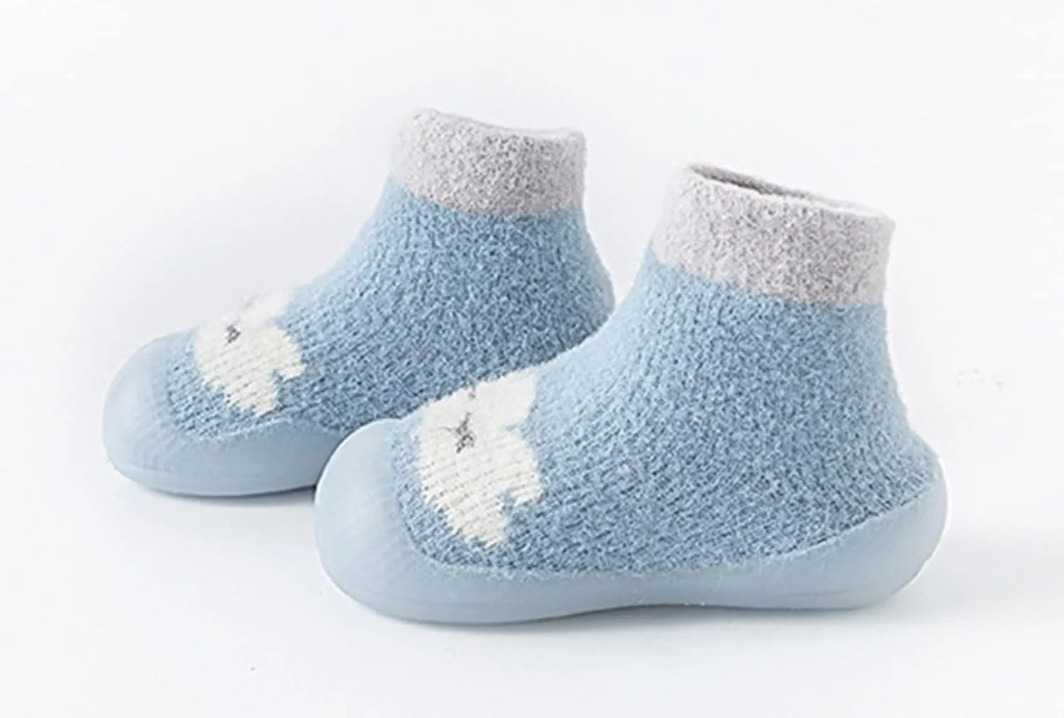 Baby Cute Pattern Socks Shoes Baby Boys Girls First Walking Shoes Cute Cartoon Warm Thickened Shoes Baby Sock Shoes