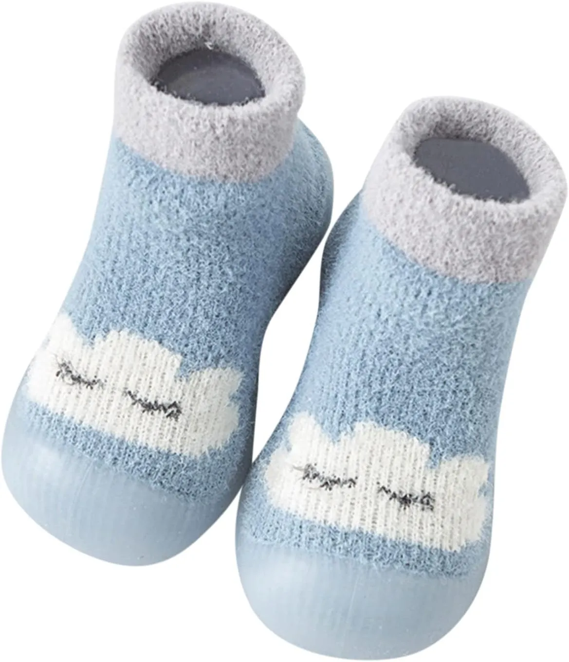 Baby Cute Pattern Socks Shoes Baby Boys Girls First Walking Shoes Cute Cartoon Warm Thickened Shoes Baby Sock Shoes