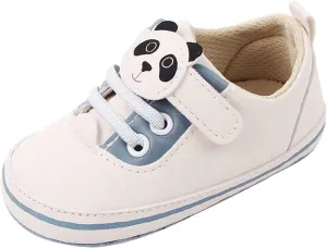 Baby Girl Shoes Infant Toddler Shoes Soft Sole Cartoon Panda Lace Up Casual Shoes Toddler Girls Running Shoes
