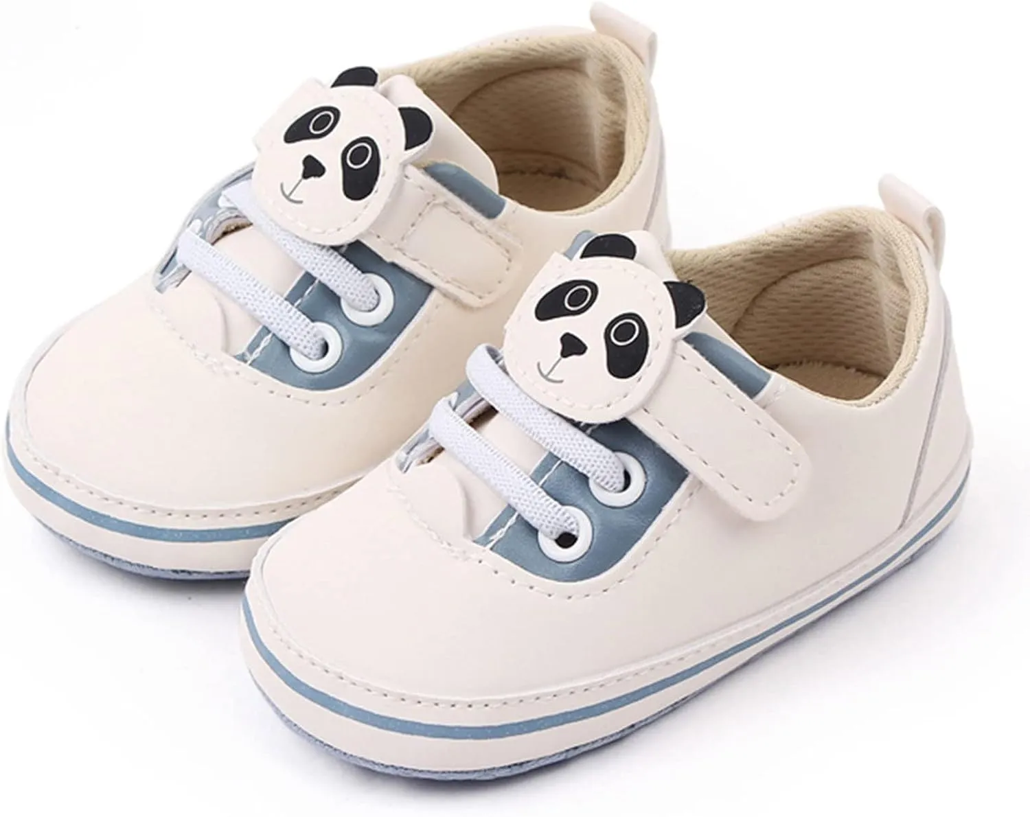 Baby Girl Shoes Infant Toddler Shoes Soft Sole Cartoon Panda Lace Up Casual Shoes Toddler Girls Running Shoes