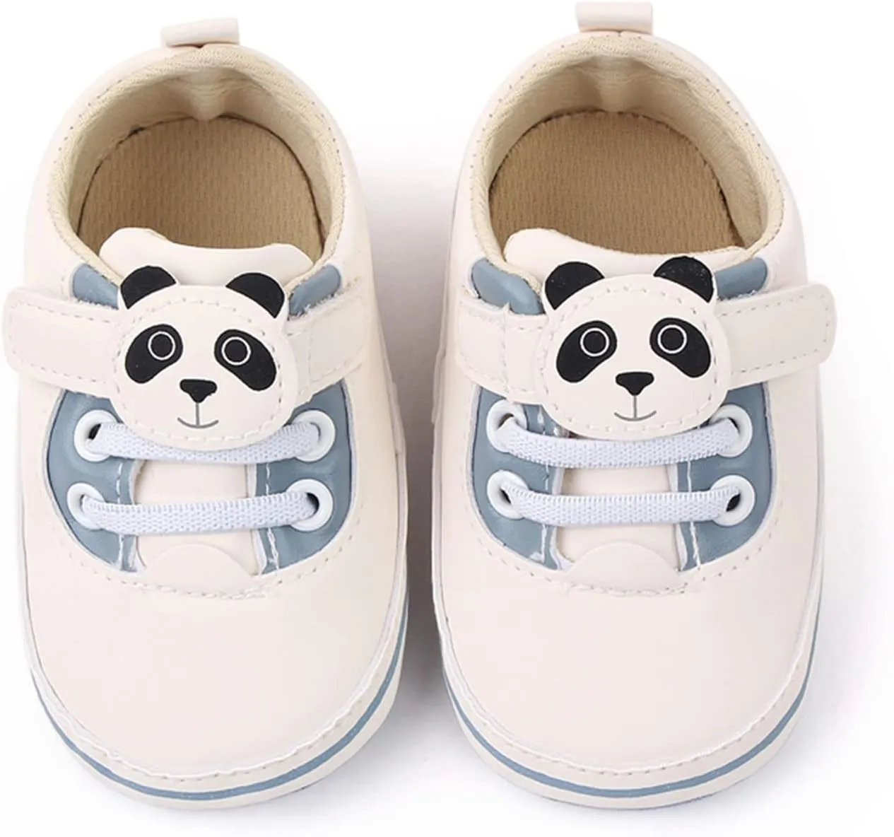 Baby Girl Shoes Infant Toddler Shoes Soft Sole Cartoon Panda Lace Up Casual Shoes Toddler Girls Running Shoes