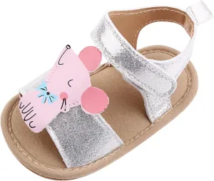 Baby Girls Boy Non-Slip Beach Casual Shoes Rubber Soft Sole Summer Pool Flat Princess Wedding Cartoon Sandals