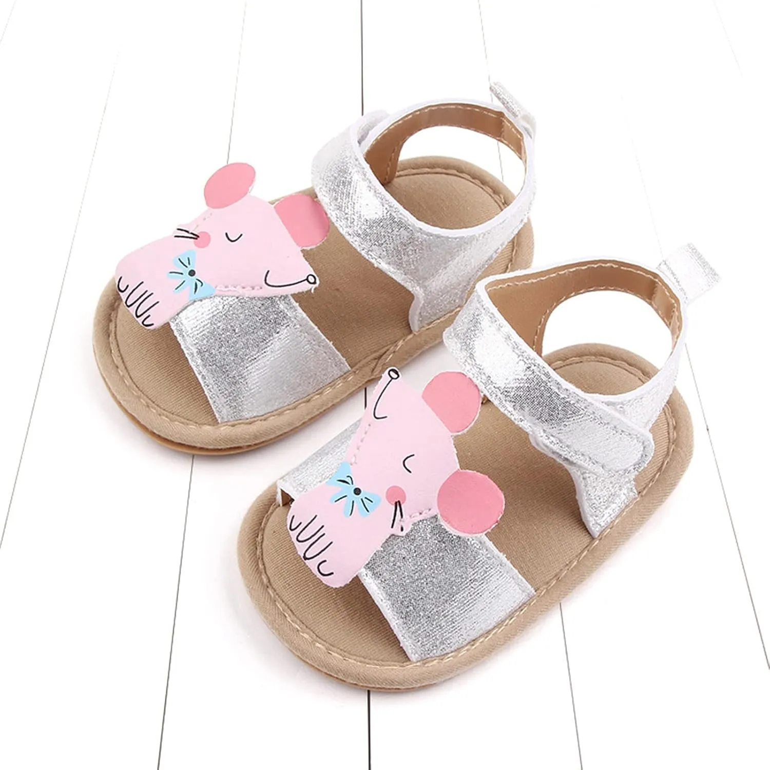 Baby Girls Boy Non-Slip Beach Casual Shoes Rubber Soft Sole Summer Pool Flat Princess Wedding Cartoon Sandals