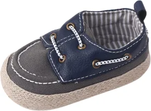 Baby Girls Boys First Walking Canvas Shoes Unisex Infant Anti-Slip Sneakers Newborn Non-Slip Soft Sole Sport Shoes Baby Sneaker Boy