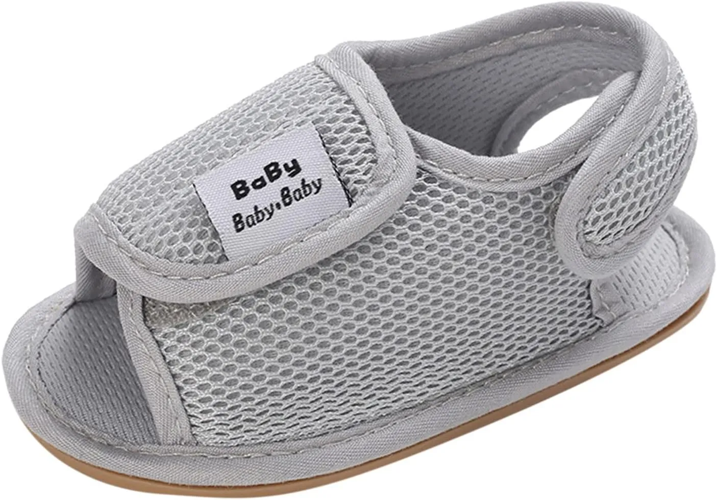 Baby Girls Boys Sandals Infant Toddler Shoes First Walkers Prewalkers Mesh Soft Sole Sneakers Casual (Grey, 6 Toddler)