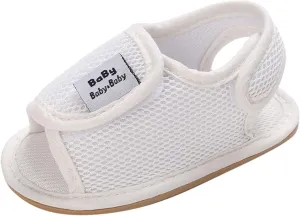 Baby Girls Boys Sandals Infant Toddler Shoes First Walkers Prewalkers Mesh Soft Sole Sneakers Casual (White, 5 Infant)