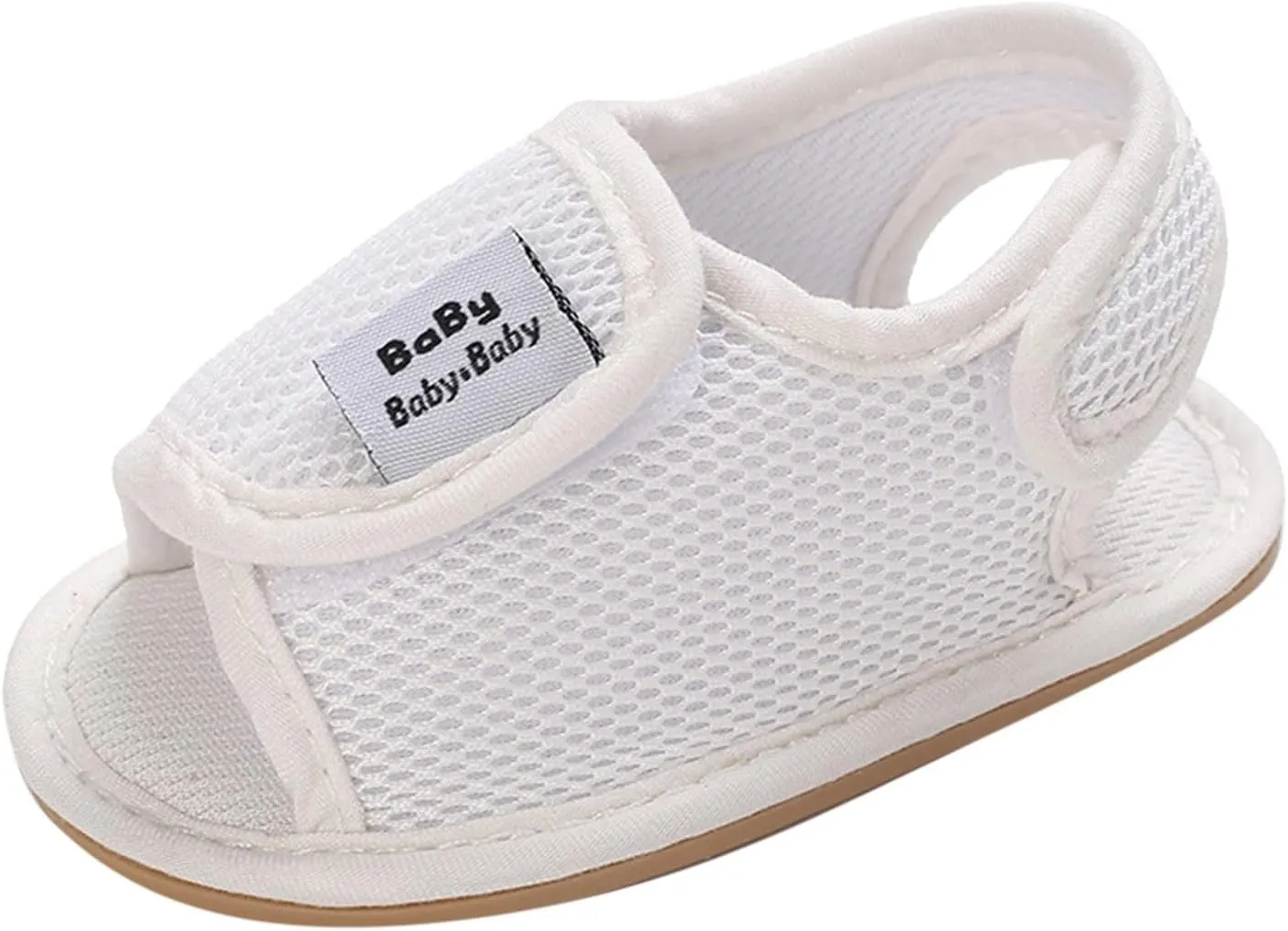 Baby Girls Boys Sandals Infant Toddler Shoes First Walkers Prewalkers Mesh Soft Sole Sneakers Casual (White, 5 Infant)