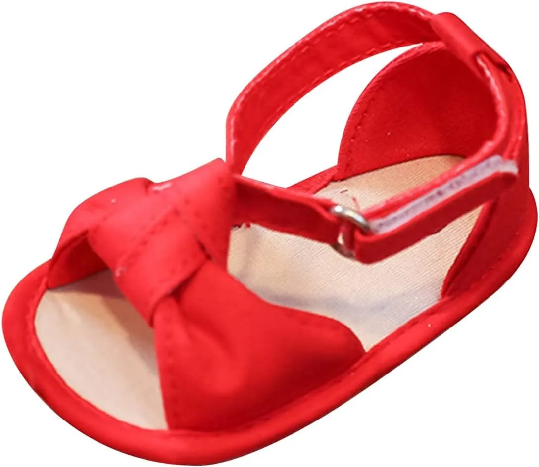 Baby Girls Boys Sandals Infant Toddler Shoes First Walking Shoes Non-Slip Soft Sole Sneakers Fashion (RD2, 4 Infant)