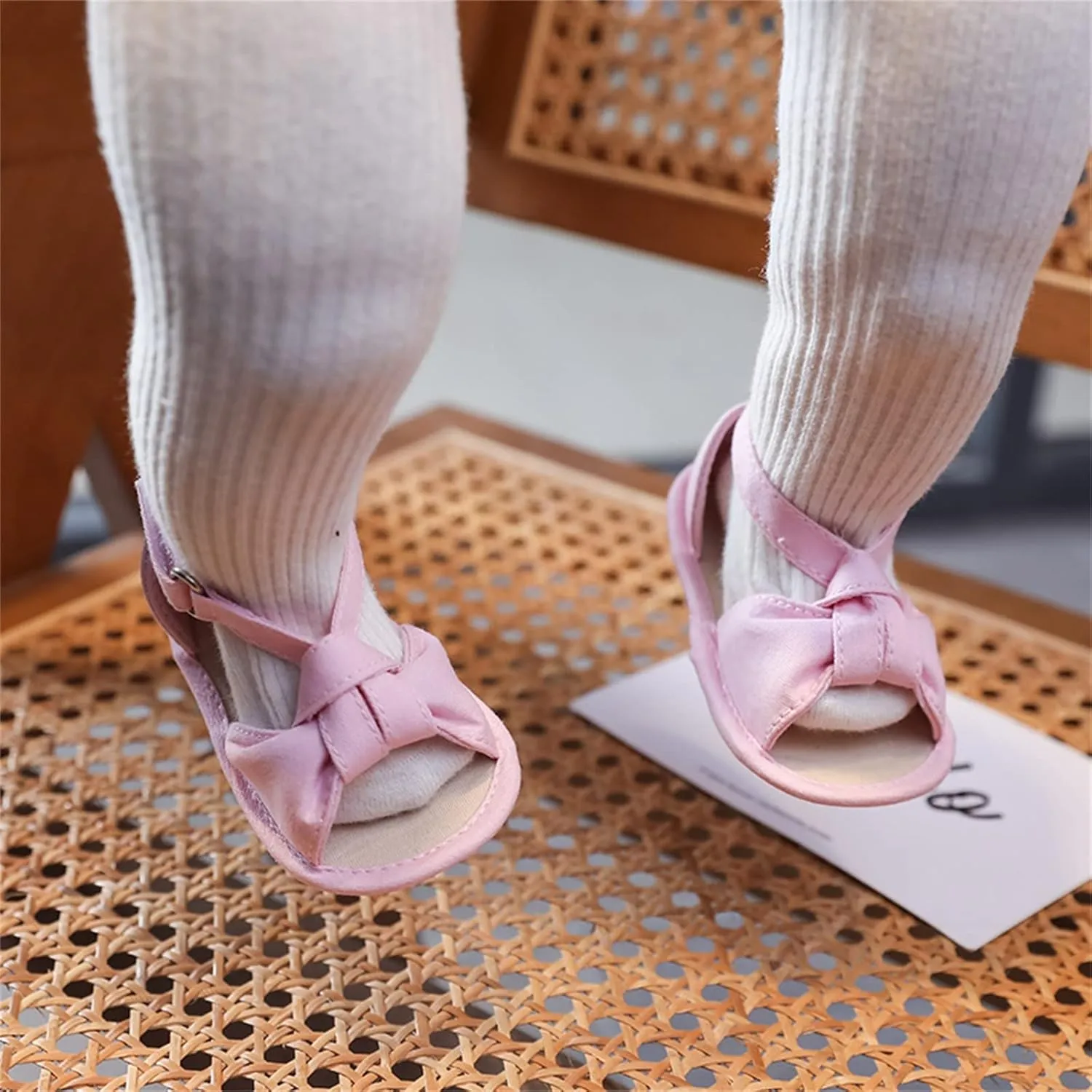 Baby Girls Boys Sandals Infant Toddler Shoes First Walking Shoes Non-Slip Soft Sole Sneakers Fashion (RD2, 4 Infant)