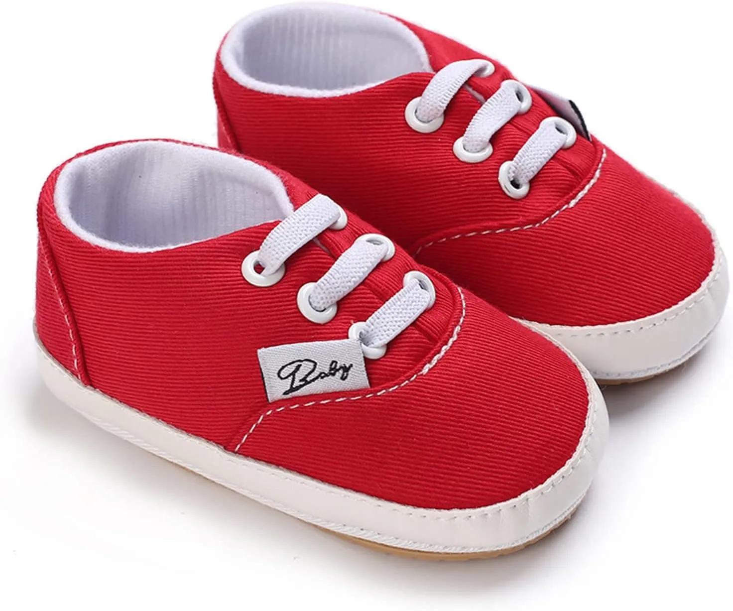 Baby Girls Boys Shoes Soft Anti-Slip Sole Newborn First Walkes High Top Canvas Denim Unisex Infant Sneaker
