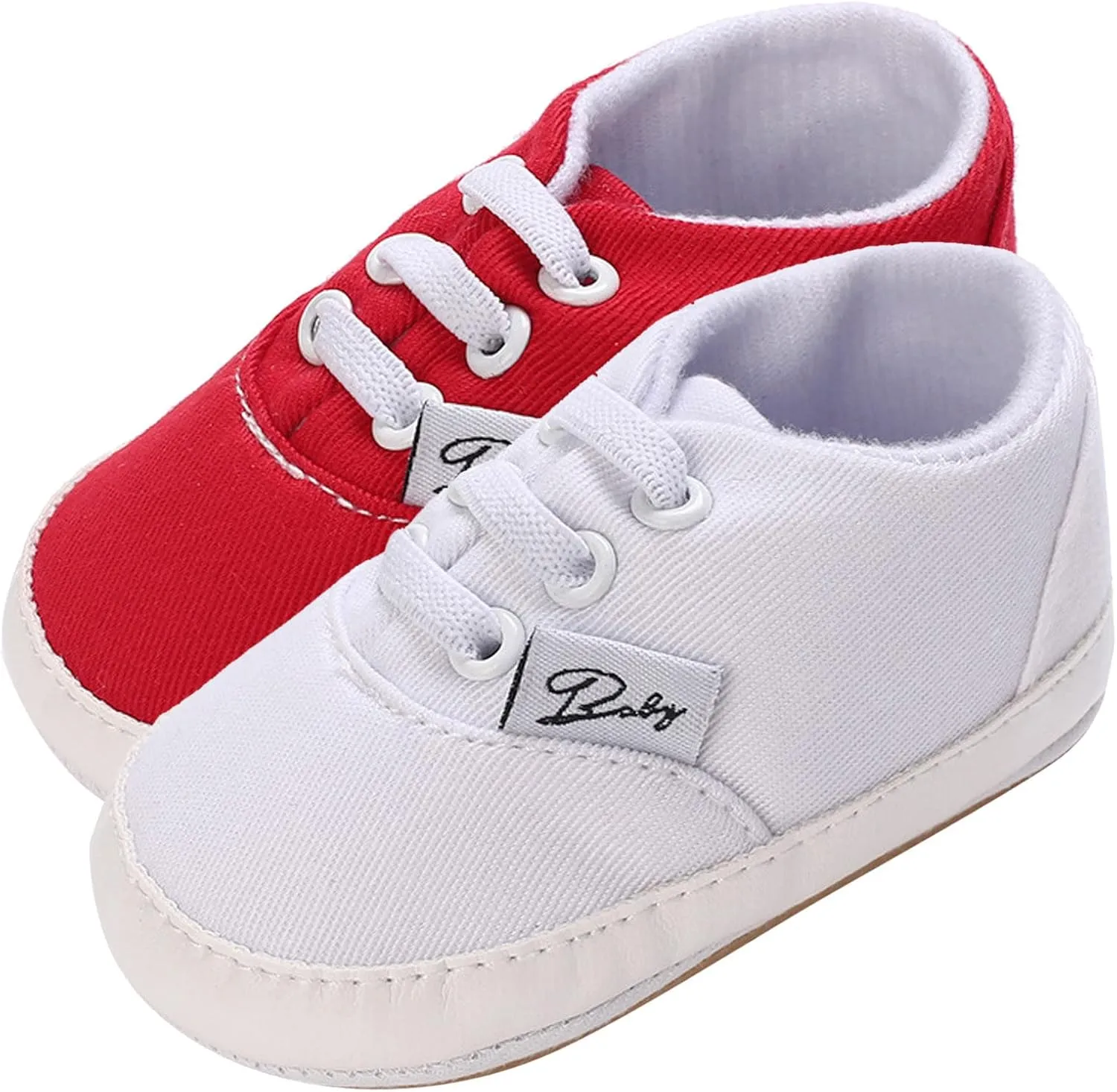 Baby Girls Boys Shoes Soft Anti-Slip Sole Newborn First Walkes High Top Canvas Denim Unisex Infant Sneaker