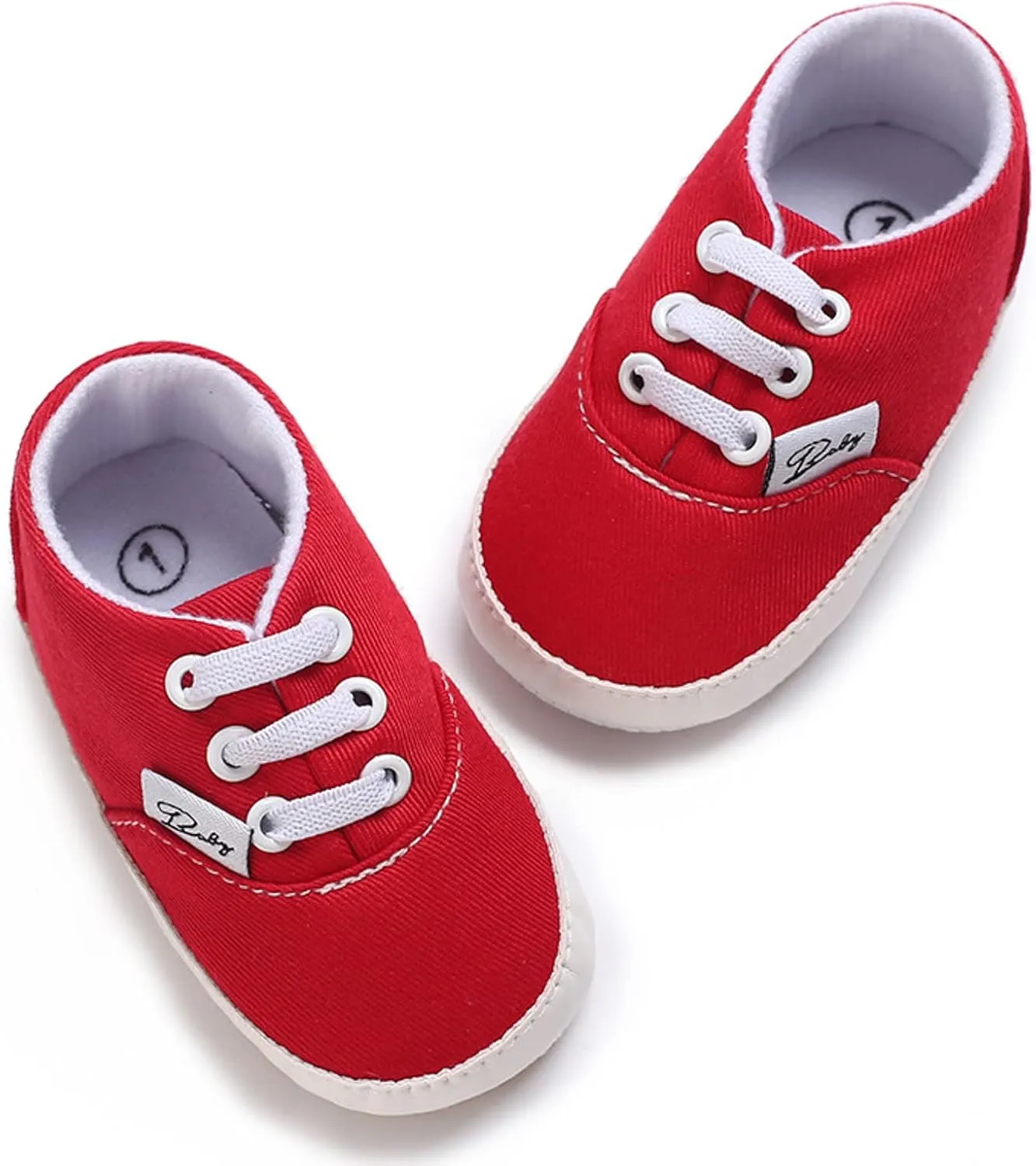 Baby Girls Boys Shoes Soft Anti-Slip Sole Newborn First Walkes High Top Canvas Denim Unisex Infant Sneaker