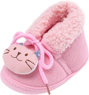 Baby Girls Boys Warm Shoes Soft Booties Snow Boots Comfortable Shoes Infant Toddler Warming and Fashion Baby Boys
