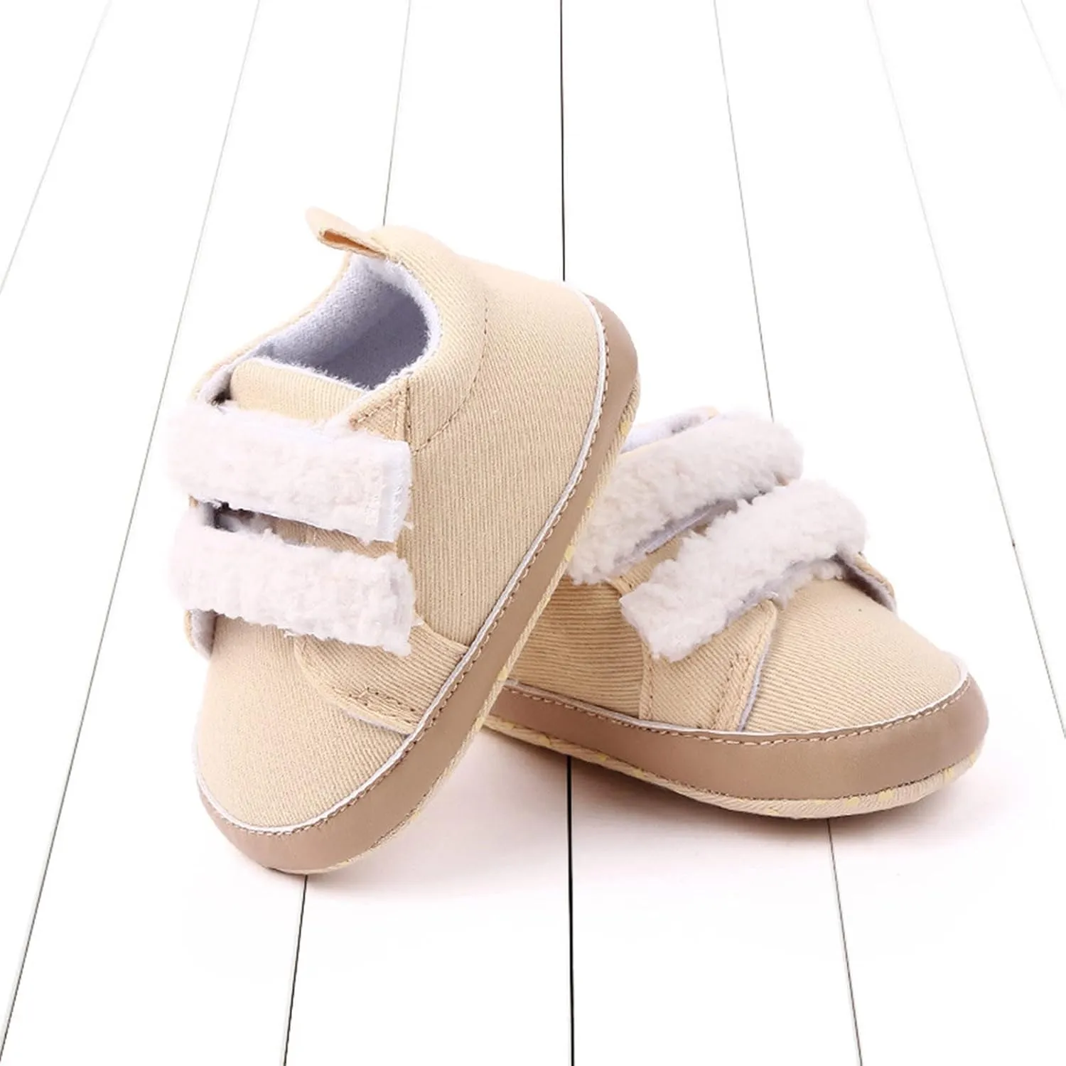 Baby Girls Boys xford Cloth Shoes Soft Rubber Sole Anti-Slip Sneakers Toddler Infant occasins Walking Shoes