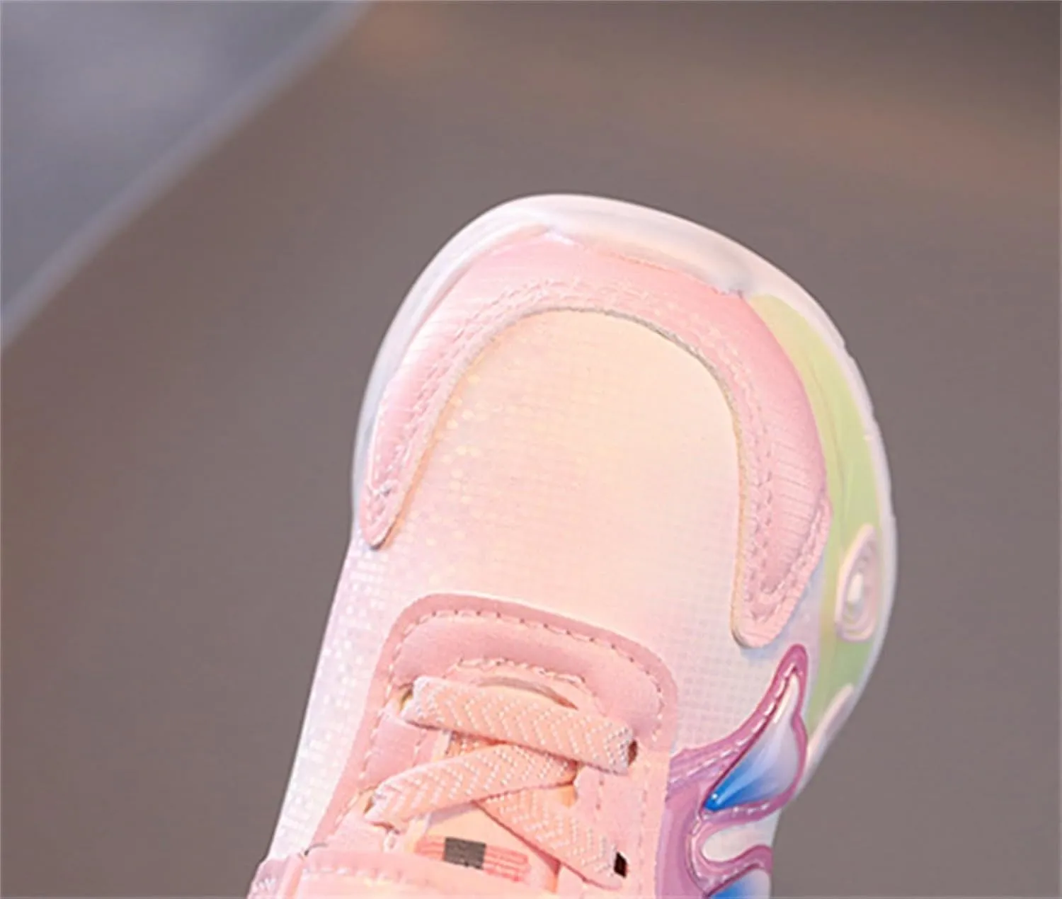 Baby Girls Cute artoon Light Up Sneaker Toddler Open Toe Led Soft Sole Sport Shoes Infant First Walking Non Slip Shoes