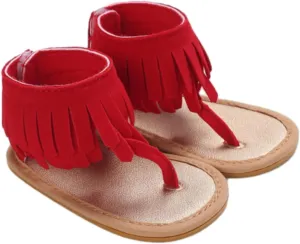 Baby Girls Sandals Soft Sole Infant Wedding Flat Shoes Summer Newborn First Walking Shoes