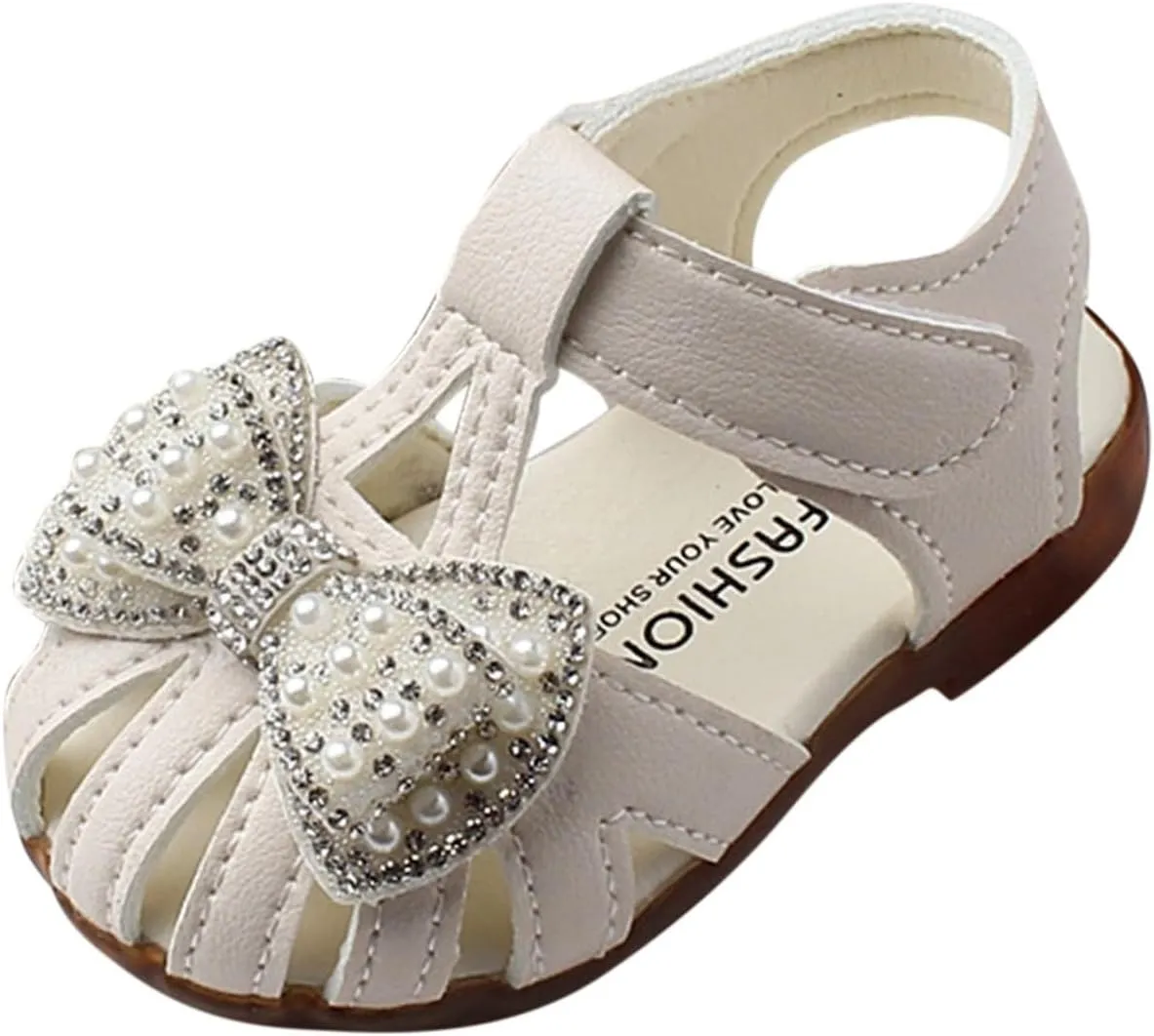 Baby Girls Shoes Toddler Baby Girl Shoes Breathable Shoe Dew Toe Shoe Bag Head Sandals Girl Leather Soft Closed Toe