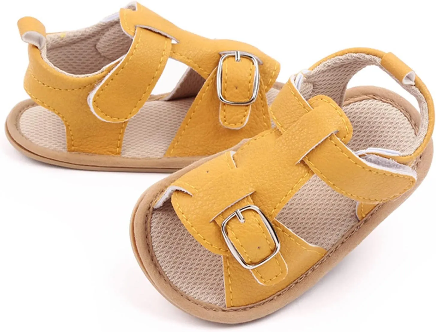 Baby Infant Boy Girl Sandals Newborn Non-Slip Soft Rubber Sole Sandals for Baby Boys Open-Toe Outdoor Casual Summer First Shoes