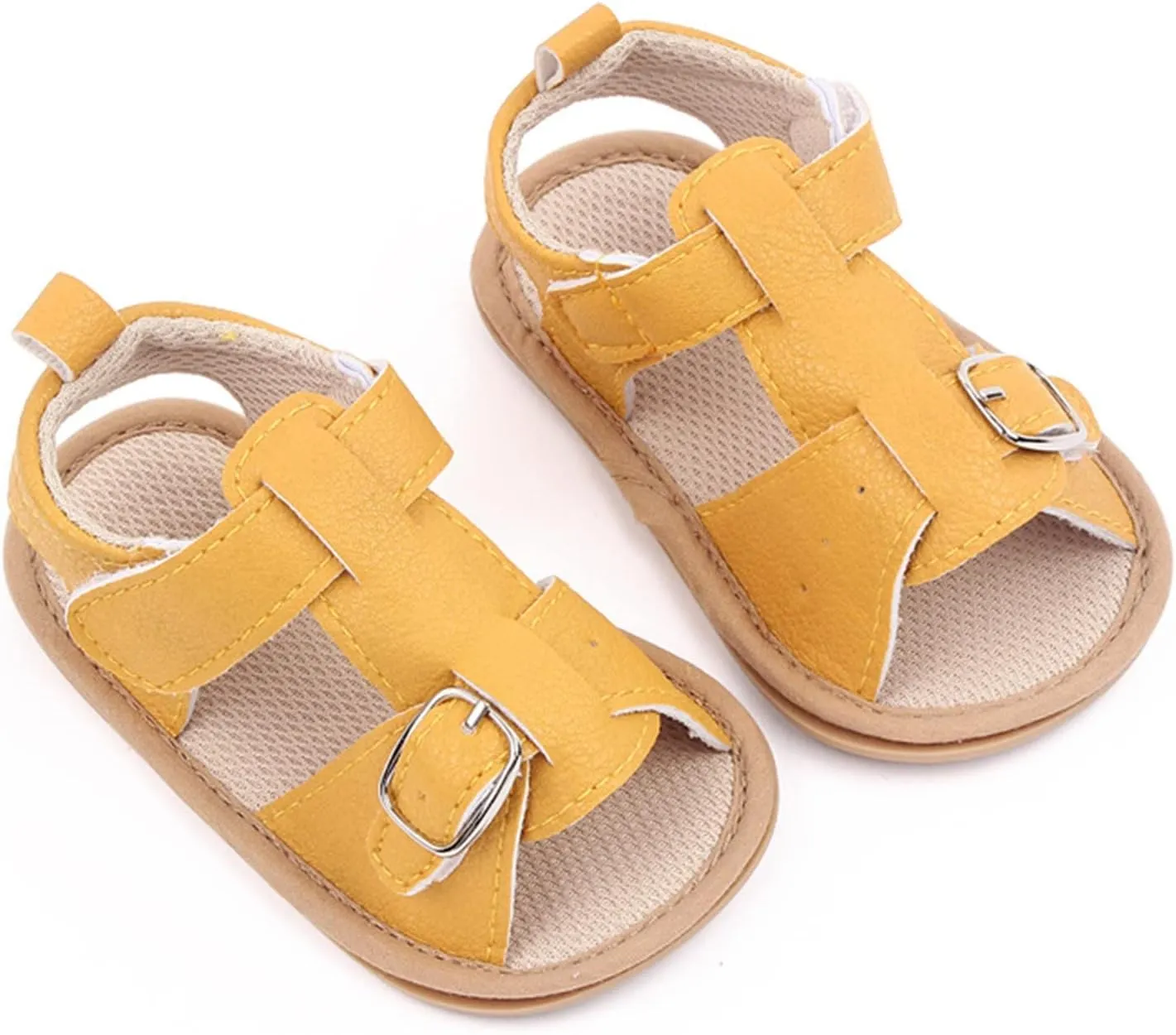 Baby Infant Boy Girl Sandals Newborn Non-Slip Soft Rubber Sole Sandals for Baby Boys Open-Toe Outdoor Casual Summer First Shoes