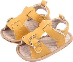 Baby Infant Boy Girl Sandals Newborn Non-Slip Soft Rubber Sole Sandals for Baby Boys Open-Toe Outdoor Casual Summer First Shoes
