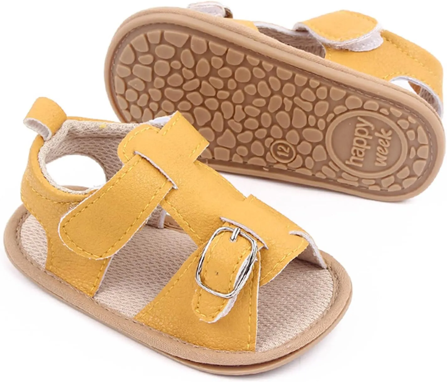 Baby Infant Boy Girl Sandals Newborn Non-Slip Soft Rubber Sole Sandals for Baby Boys Open-Toe Outdoor Casual Summer First Shoes