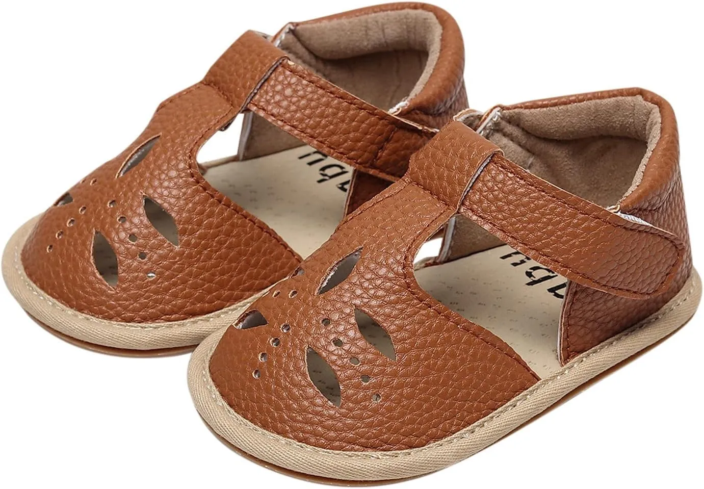 Baby Infant Boy Girl Sandals Shoes First Walking Shoes Soft Anti-Slip Rubber Sole Sneakers Fashion (Brown, 6 Toddler)
