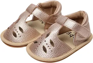 Baby Infant Boy Girl Sandals Shoes First Walking Shoes Soft Anti-Slip Rubber Sole Sneakers Fashion (Gold, 5 Toddler)