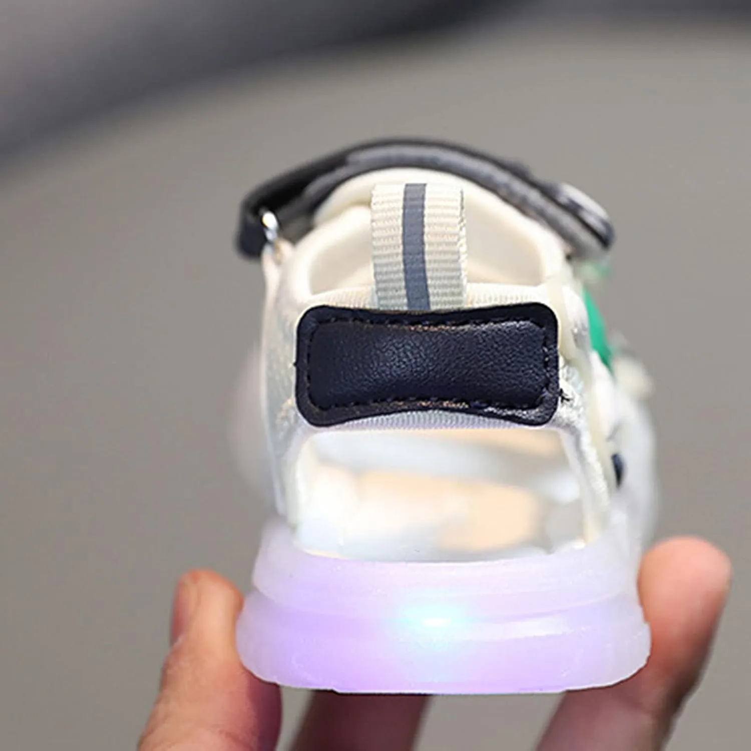 Baby Infant Boy Girl Sandals Summer Colorful Bright Light Shoes Athletic Non-Slip Soft Sole Sneaker (White, 5.5 Infant)