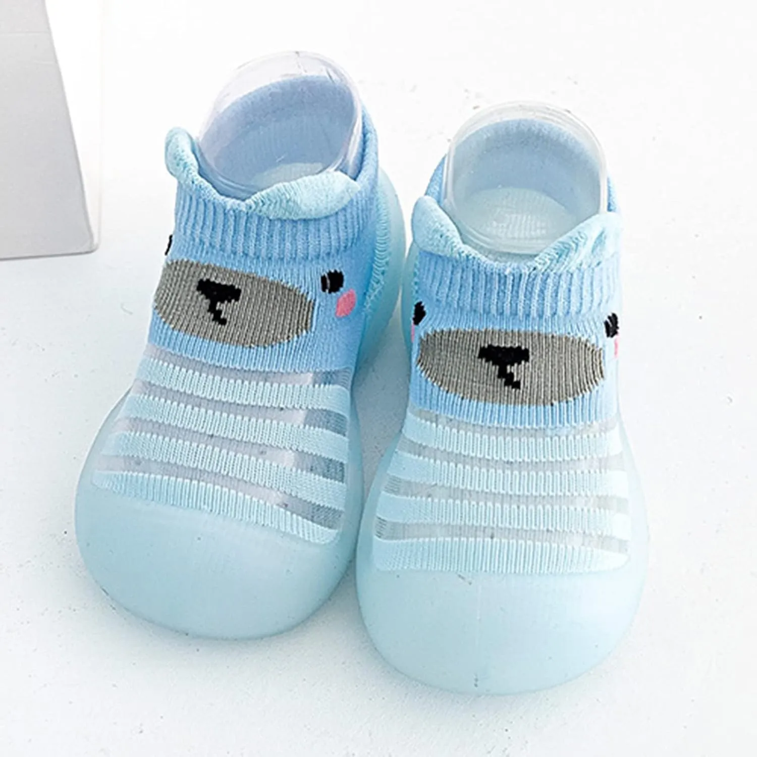 Baby Infant Boys Girls Animal Prints Cartoon Shoes Toddler Breathable Mesh The Floor Non Slip Little Boys Shoes
