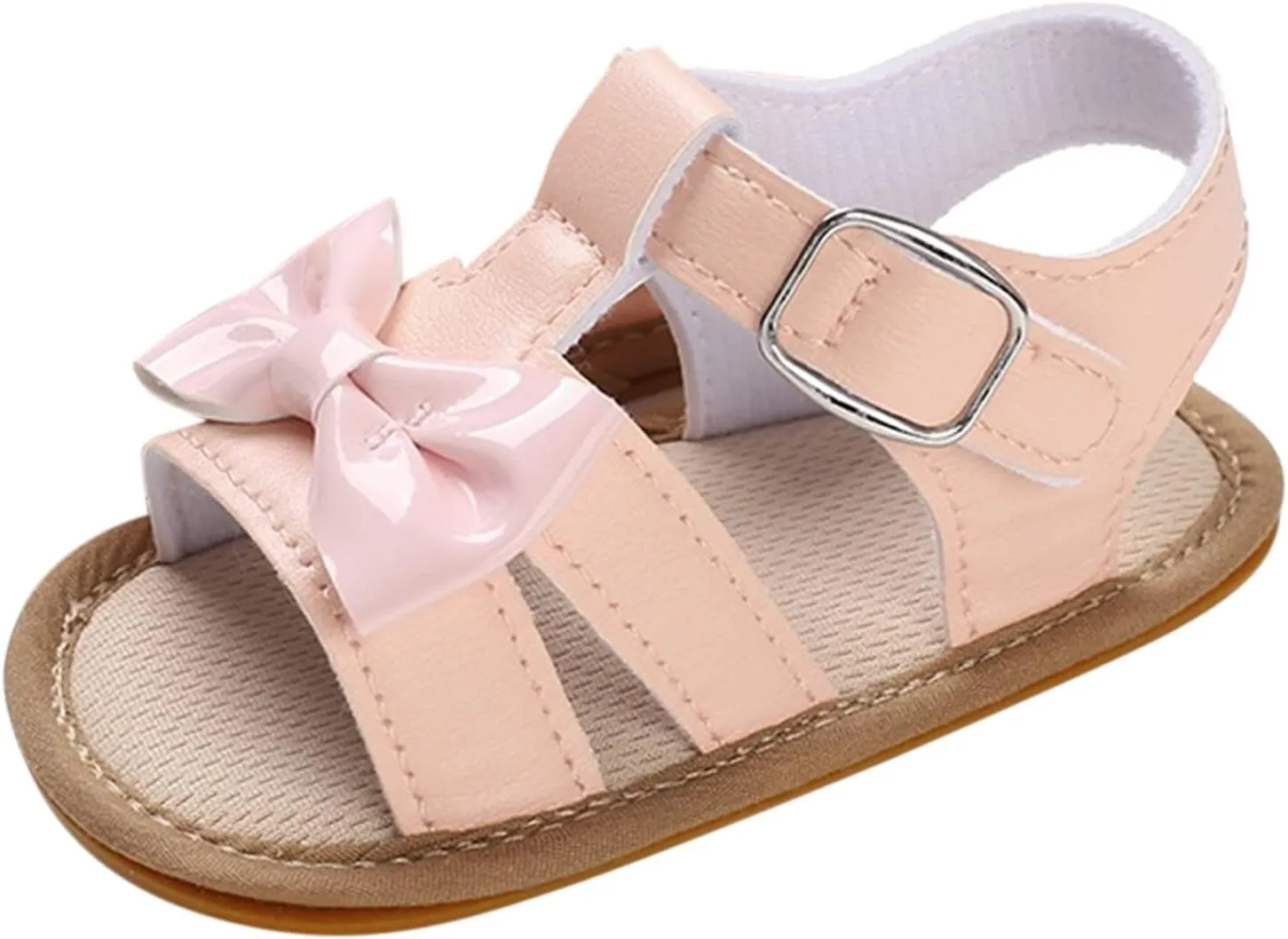 Baby Infant Princess Shoes Boy Girl Sandals First Walkers Prewalkers Anti-Slip Soft Sole Sneakers (Pink, 6 Toddler)