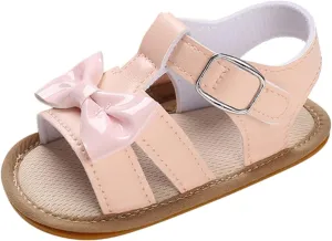 Baby Infant Princess Shoes Boy Girl Sandals First Walkers Prewalkers Anti-Slip Soft Sole Sneakers (Pink, 6 Toddler)
