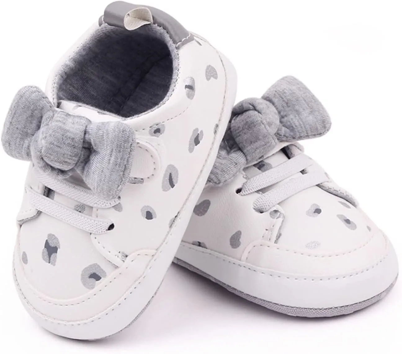 Baby Infant Sneakers Bow Open Toe Loafers Heart Shoes Cotton Soft Sole Non Slip First Walking Shoes Light Breathable