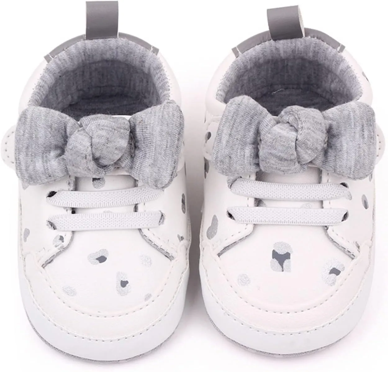 Baby Infant Sneakers Bow Open Toe Loafers Heart Shoes Cotton Soft Sole Non Slip First Walking Shoes Light Breathable