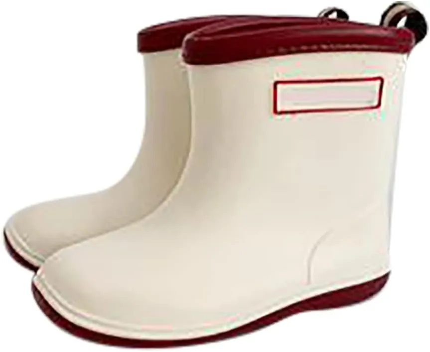 Baby Kids Easy On Rain Shoes Boots For Toddler Little Kid Short Rain Boots Lightweight Rainy Day Shoes Snow Shoe