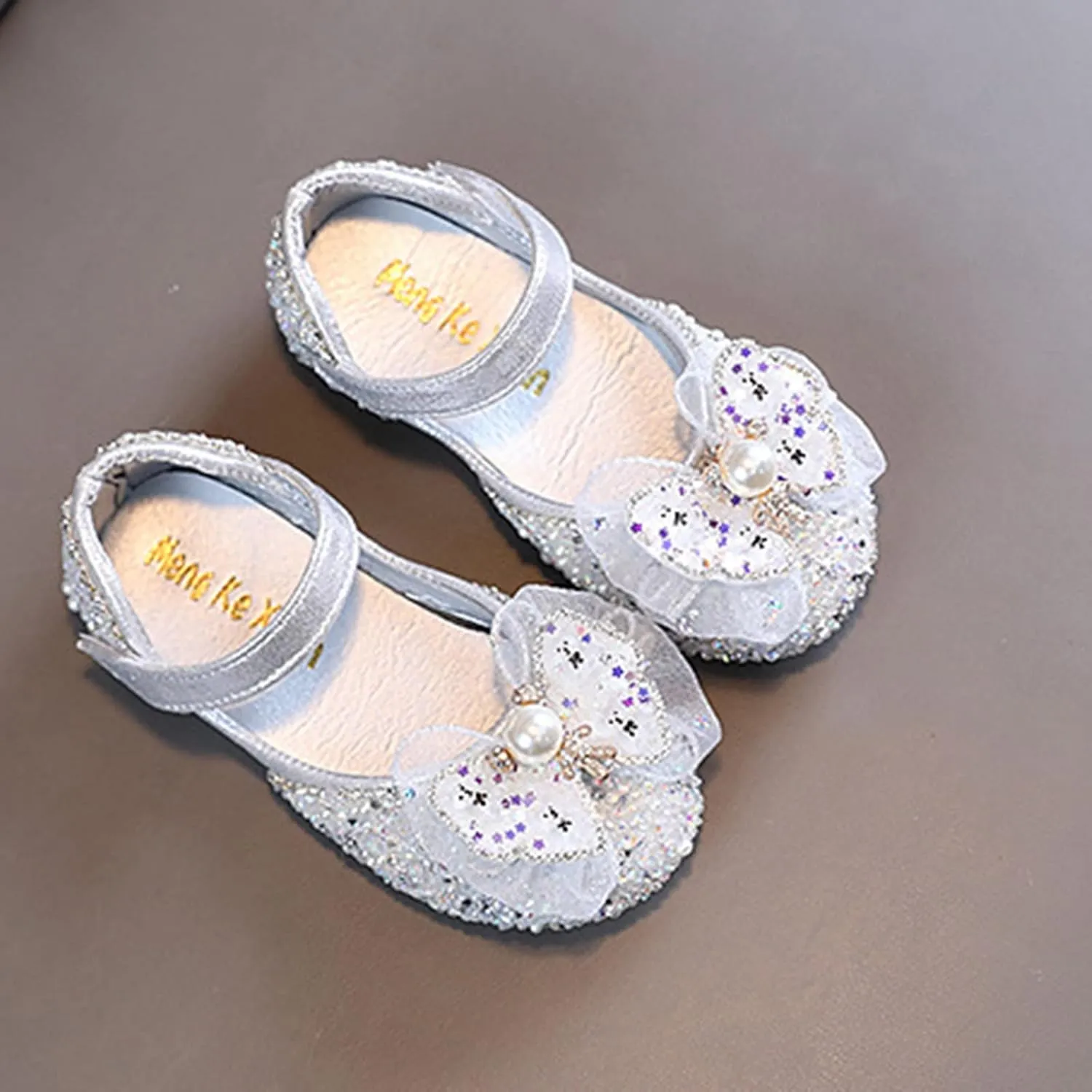 Baby Kids Princess Dress Fashion Autumn Toddler And Girls Casual Shoes Thick Sole Leather Shoes Leather Soft Closed Toe