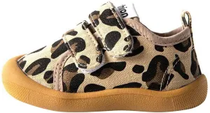 Baby Leopard Platform Canvas Shoes Unisex Boys Girls First Walking Shoes, Infant Non Slip Soft Sole Casual Sneaker