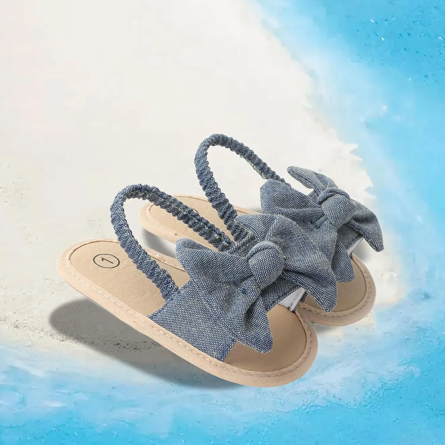 Baby Sandals, for 0-1 Years, Soft Sole Non-Slip Prewalker Casual Flat Sandals for Newborn