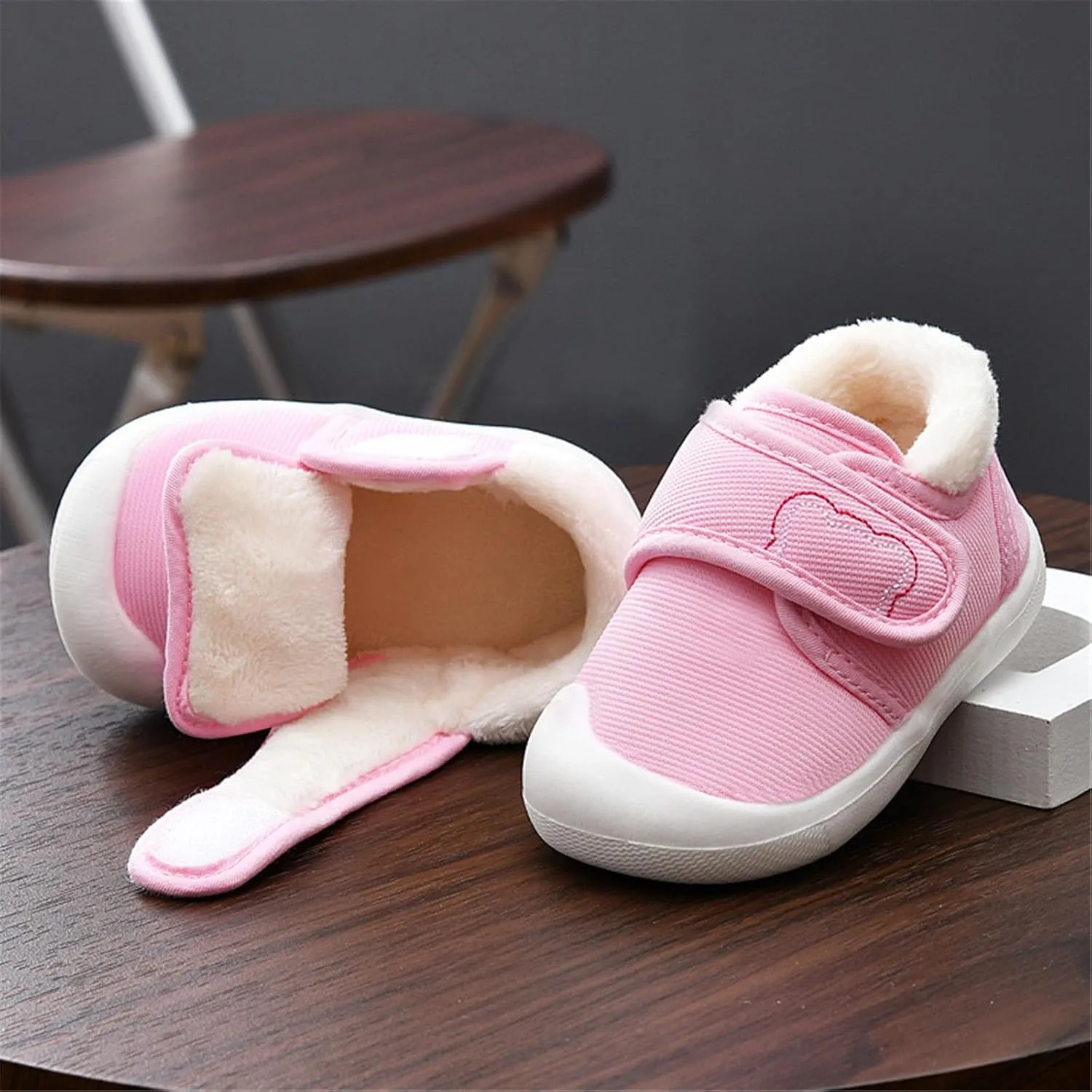 Baby Shoes Boys Girls Fall and Winter Soft Sole Non Slip Padded Cotton Shoes Lightweight Toddler Toddler Boys & Kids