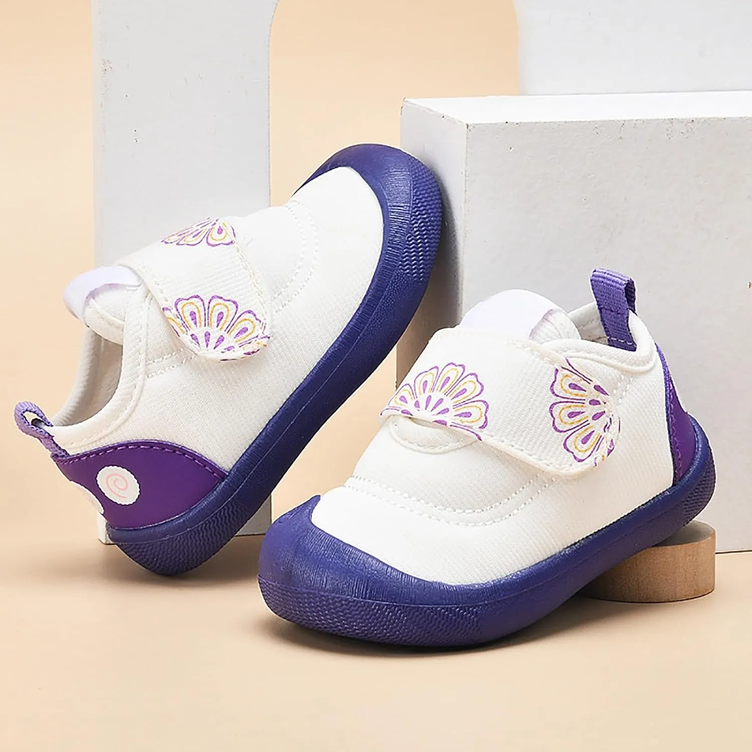 Baby Shoes Boys Girls Shoes Baby Shoes Spring and Autumn Flower Pattern Soft Sole Non Sneakers Toddler Kids