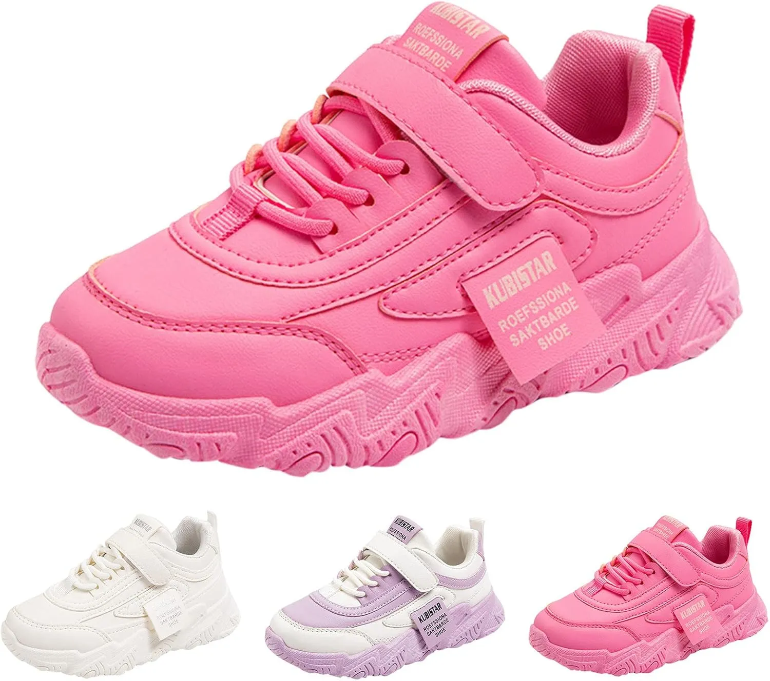 Baby Shoes Fashion All Seasons Children Sports Shoes Girls Flat Sole Non Slip Light Lace Up Sneaker for Girls