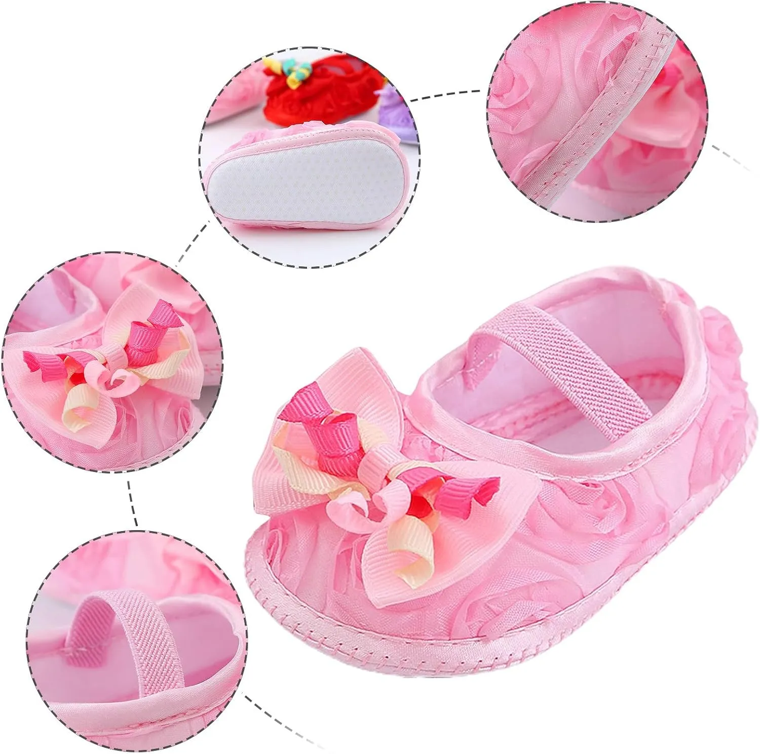 Baby Shoes Fashion Soft Sole Toddler Shoes Pearl Dress Flower Princess Shoes Toddler Personalized Infant Soft