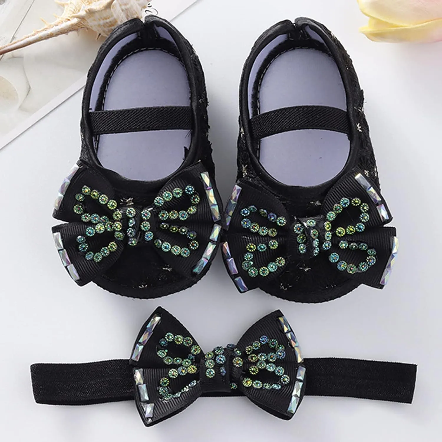 Baby Shoes Fashion Soft Sole Toddler Shoes Pearl Dress Flower Princess Shoes Toddler Shoes Infant Crib Shoes