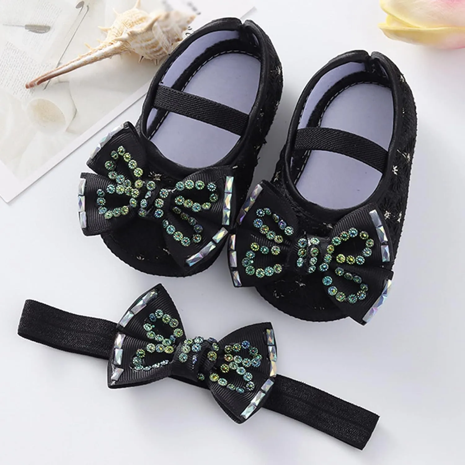 Baby Shoes Fashion Soft Sole Toddler Shoes Pearl Dress Flower Princess Shoes Toddler Shoes Infant Crib Shoes