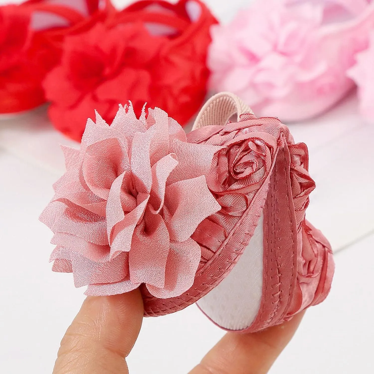Baby Shoes Hairband Set 01 Year Old Baby Shoes 246 August Newborn Soft Sole Walking Shoes Trend Girl Shoes Size 4