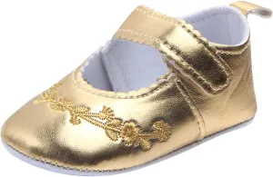Baby Shoes Soft Bottom Toddler Shoes Embroidered Princess Shoes Girls Shoes Soft Walking Toddler Shoes Baby
