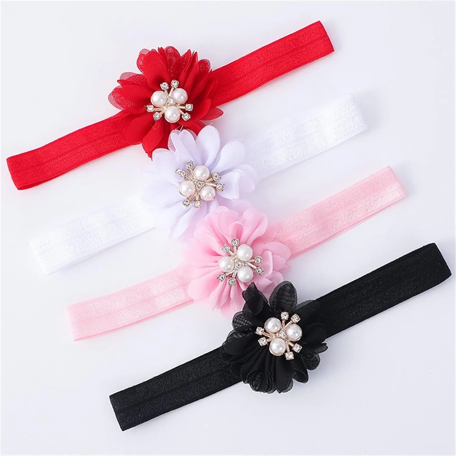 Baby Shoes with Hair Band Fashion Soft Soled Toddler Shoes Versatile Dress Flower Princess Shoes Soft Soles Shoes