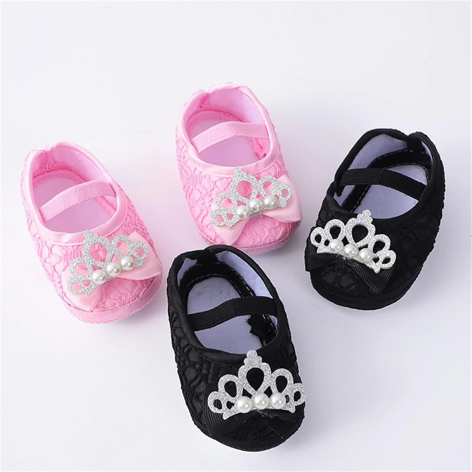 Baby Shoes with Hair Band Fashion Soft Soled Toddler Shoes Versatile Dress Flower Toddler Dress Shoes Girls Size 8